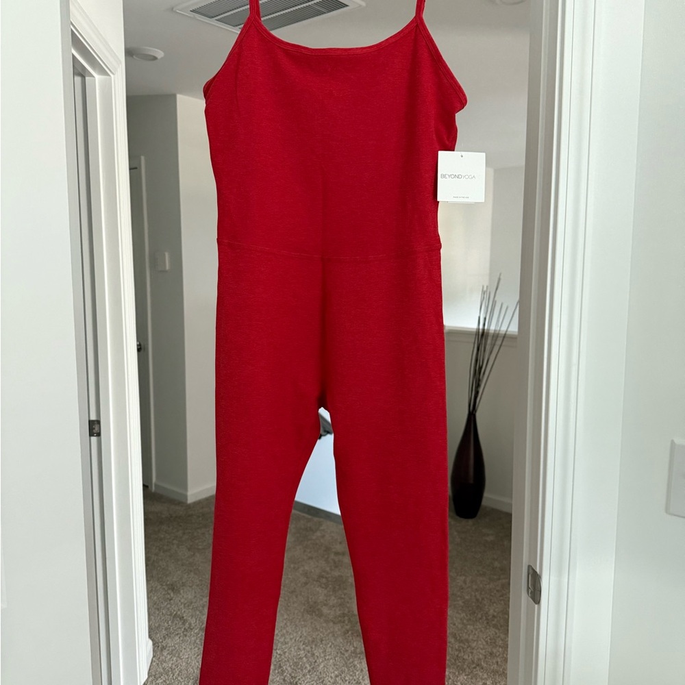 Beyond Yoga Vibrant Red Jumpsuit